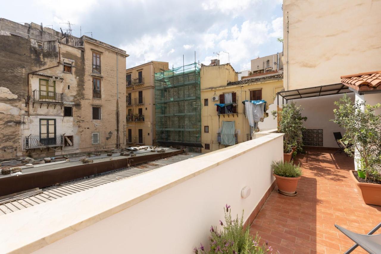 Appartamento La Casa Del Cacciatore - Alloggio Con Terrazzo Palermo Esterno foto